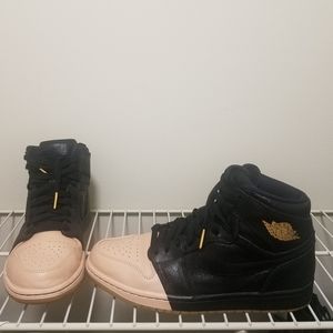 Air Jordan Mid, "Dip Toe Pack", W SZ 9.5 , Blk,Tan